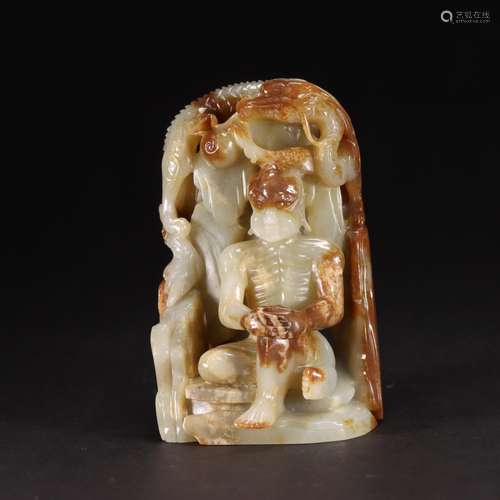 : hetian jade dragon furnishing articlesSize: 12 cm high, 6....