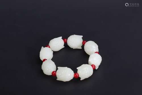 : hetian jade beadle hand stringChild diameter 2 cm * 1.6 cm...