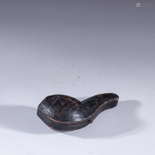 The seal stone inlay amber mouthpieceSpecification: 3.5 cm l...