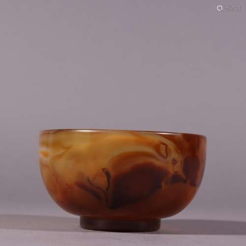 Old agate bowlSpecification: high 6 cm diameter 10.2 cm weig...