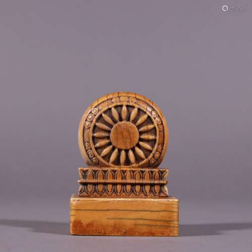 Old.chinese dharma wheel twisted sealSpecification: high 8 c...