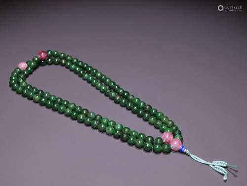 Full 108 to old jade beadsSpecification: bead diameter 0.6 c...