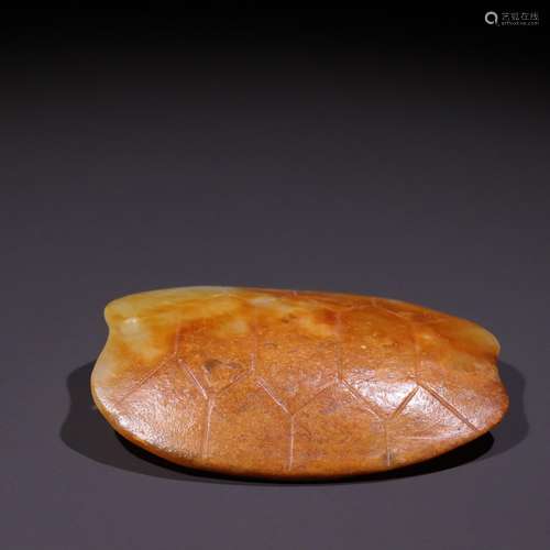 Hongshan culture jade river mill shellSpecification: 7.7 x 5...