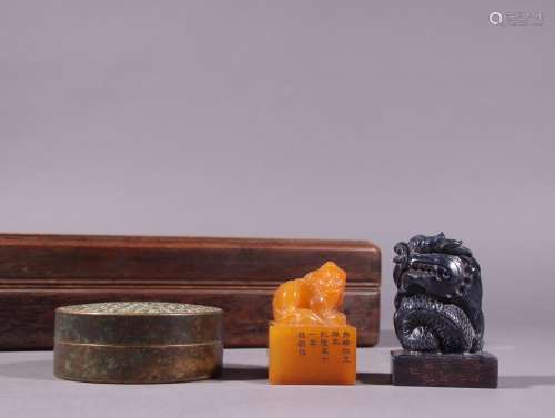 "Four a Wang Qishu of sealsSpecification: sapphire seal...