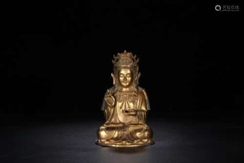 : gold guanyin statuesSize: 15.5 cm high 9.8 cm wide weighs ...