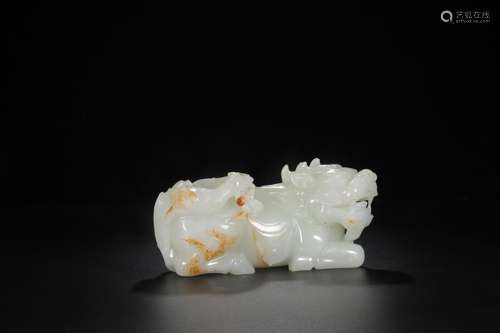 : hetian jade benevolent furnishing articlesSize: 9.3 cm wid...