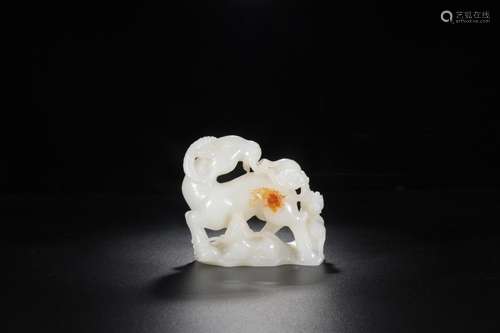 : hetian jade three Yang kaitai furnishing articlesSize: 8.0...