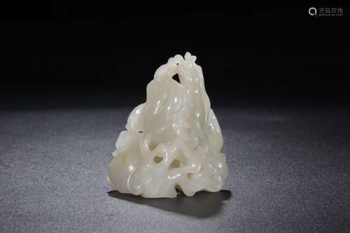 : hetian jade live small placeSize: 5.8 cm wide and 5 cm hig...