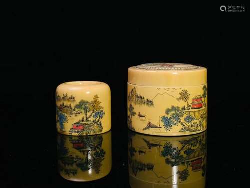 .chinese BanZhi boxSize: high 46 x57x57mm BanZhi 22 mm diame...