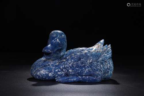 : lapis lazuli duck furnishing articlesSize: 20 cm weighs 32...