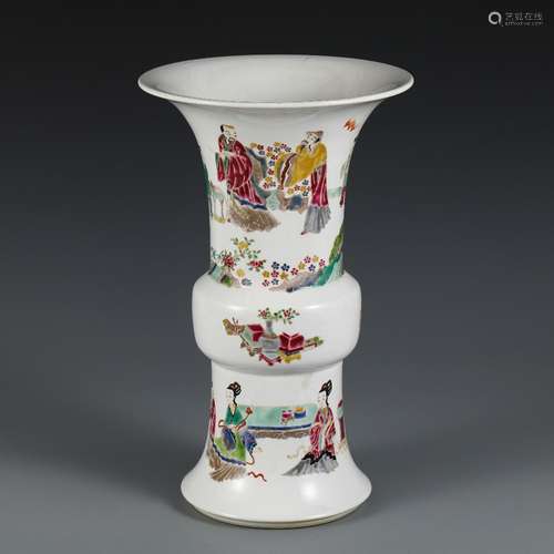 The flower vase with pastel characters35 21.3 cm in diameter...