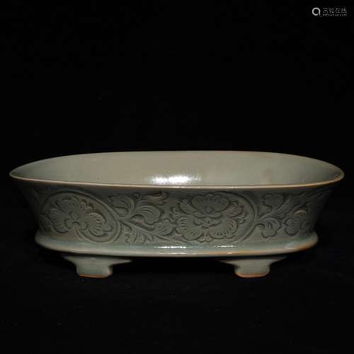 Yao state kiln hand-cut peacock grain 6.7 x23.3 narcissus ba...