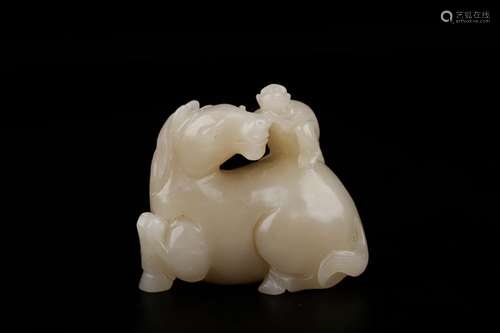 , hotan white jade seal hou the pieces immediatelySize: 7.5 ...