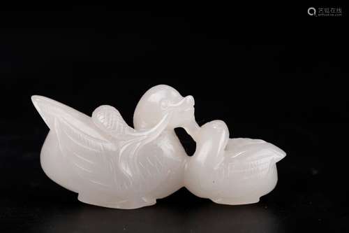 , hetian jade treasure duck furnishing articlesSize: 7 * 2 *...