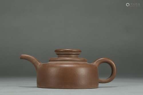 Purple red clay pot, famous modelSize: 7.5 abdominal diamete...