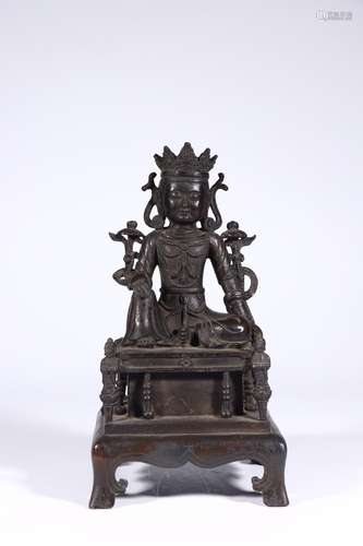 Tara: copper statueSize: 14.5 cm wide and 14.5 cm high and 2...