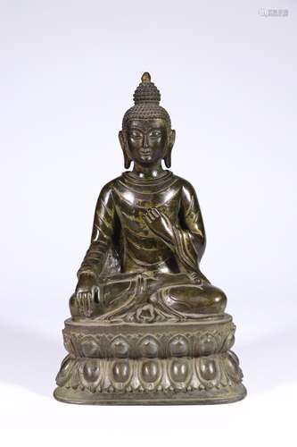 Before: copper and gold swat style shakyamuni Buddha statues...