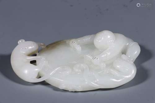 : hetian jade longnu lad furnishing articlesSize: 9 cm wide ...