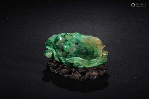 Night: jade lotus pool scenery lickingSize: 4.2 cm wide and ...