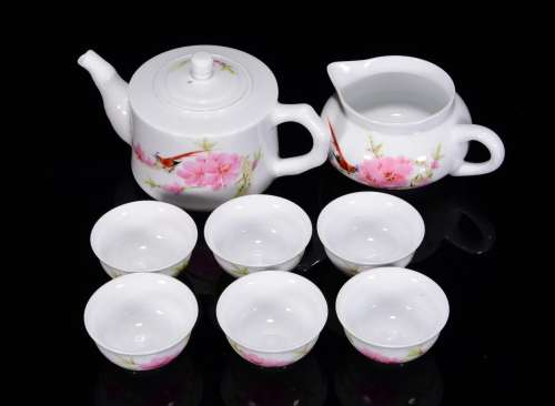 Cultural revolution MAO porcelain grain tea set of clubs and...