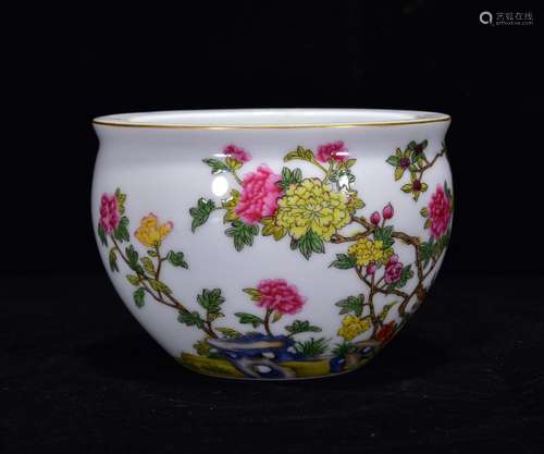 Peony grains enamel small cylinder 7 * 10 m