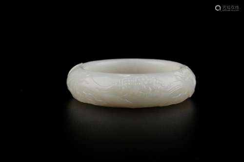 , hotan white jade finger citron grain braceletsSize: inner ...