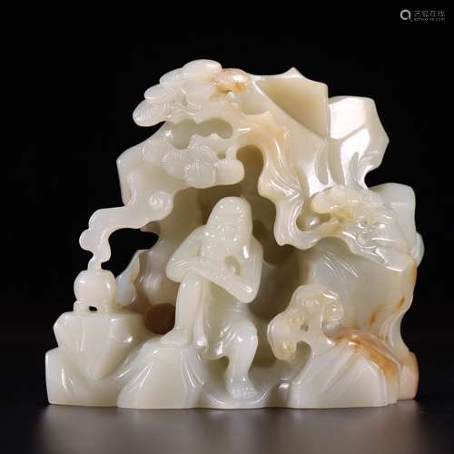 Hetian jade gaunt dashanzi furnishing articles11 cm high, 11...