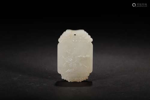 , hotan jade plum lines listedSize: 4 x 6 cm weight: 47 gram...