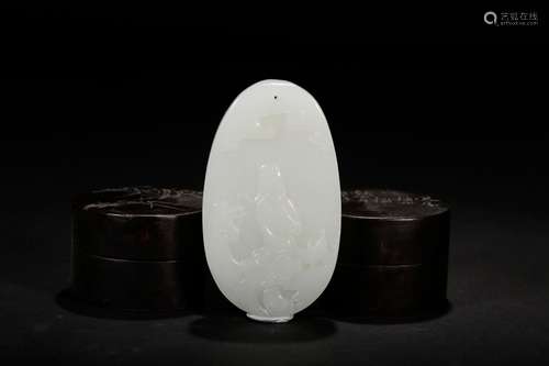 , hotan jade goddess of mercySize: 5 * 8.5 cm weight: 83 gFo...