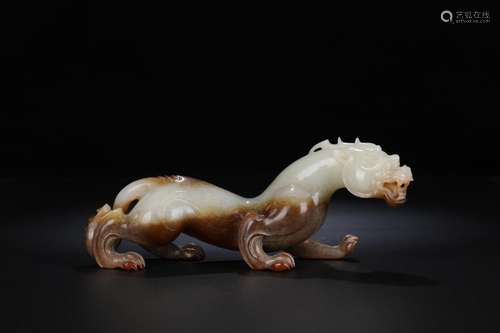 Generation, old hetian jade therefore tiger furnishing artic...