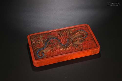 Furnishing articles, old dragon cinnabar in daySpecification...