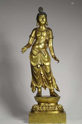 Previously, the copper gold guanyin stands resembleSize: 22 ...