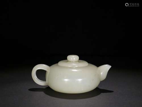 : xinjiang hetian jade teapotSpecification: 4.5 cm high 10.5...