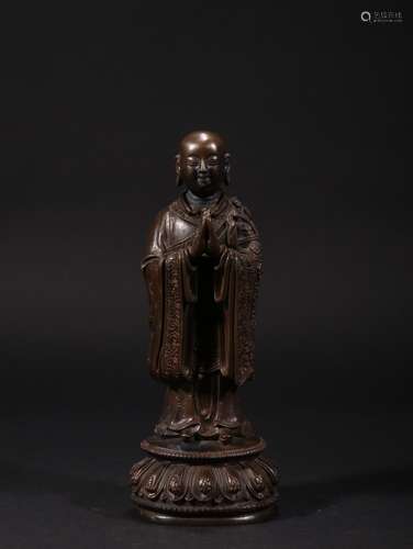 : old copper "guru Buddha statuesSpecification: high 18...