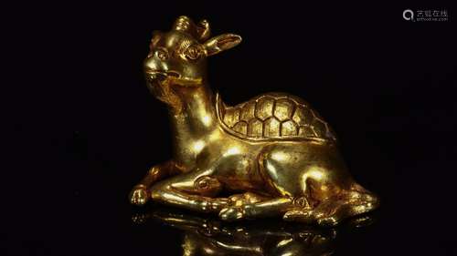 : copper and gold benevolent paperweight furnishing articles...