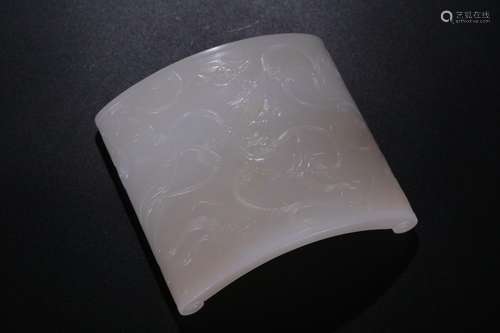 And hetian jade therefore dragon penLong 8 CM wide, 0.8 7.3 ...