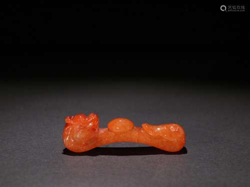 : natural red jade dragon carvingsSpecification: long and 5....