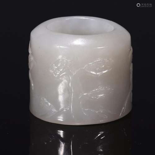 : hetian jade panasonic cross BanZhi3.5 cm in diameter 3 cm ...