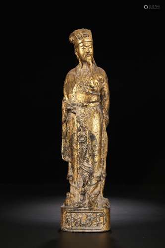 Zhuge liang, gold lacquer woodcarving furnishing articlesSpe...