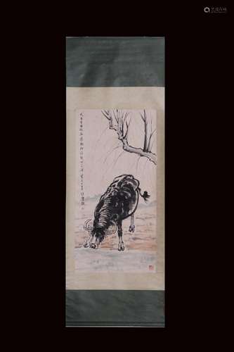 , "xu beihong" buffalo vertical shaft83 CM length ...