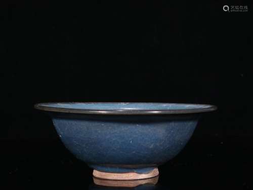 : jun glaze day purple blue glaze big bowlSpecification: 19 ...