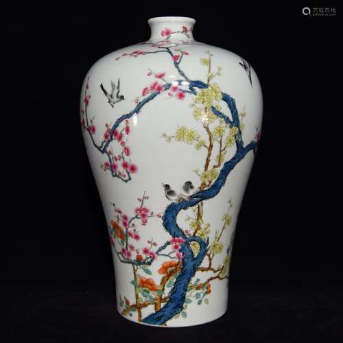 Pastel magpie MeiWenMei bottle, 37 x 25