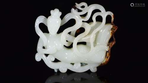 : hetian jade belt ooze engraved look flying2 cm long and 9....