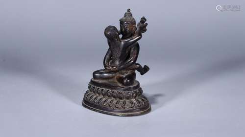 Buddha: copper doubleLong and 8.5 cm wide 6 cm high 10 cm we...