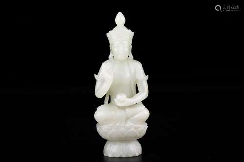 Hetian jade guanyin caveSize: 7 * 5 * 18 cm weight: 619 gIn ...