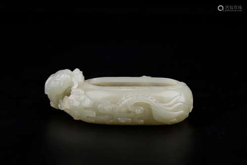 And hetian jade longnu water jarSize: 11 * 6.5 * 3 cm weight...