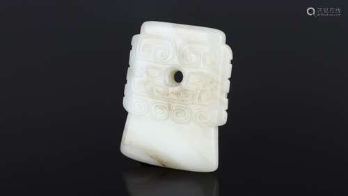 : hetian jade volume grass grain listedLong 7 cm wide and 5 ...