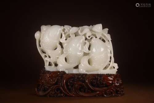 Furnishing articles, hetian jade in successive yearsSize: 25...