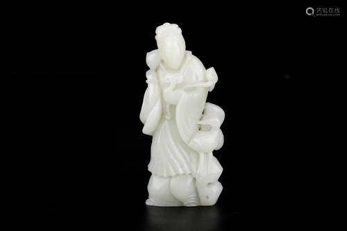 Hetian jade ruyi lady stands resembleSize: 5 * 2 * 12 cm wei...