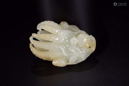 , hotan white jade bergamot furnishing articlesSize: 8.6 cm ...